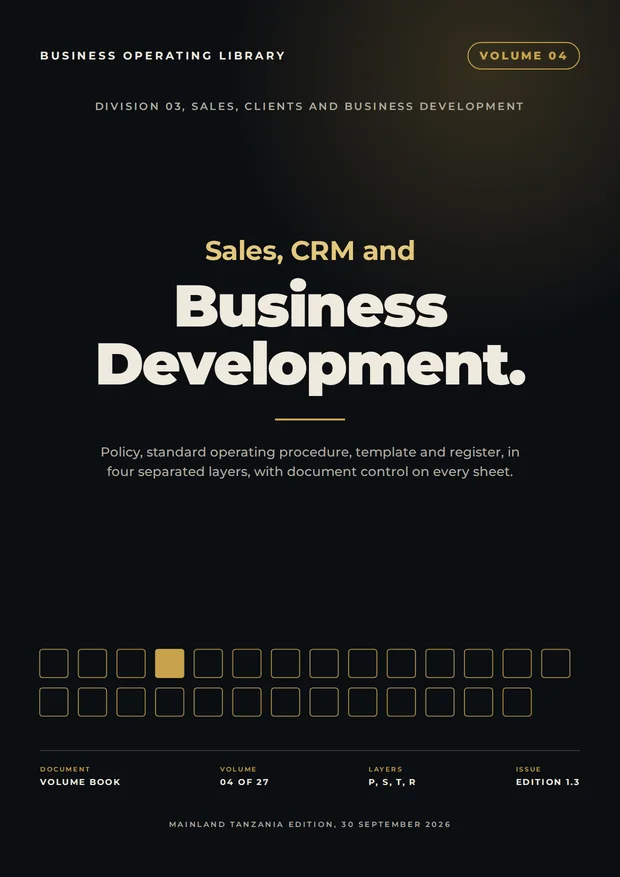 Volume 4 cover: Sales, CRM and Business Development