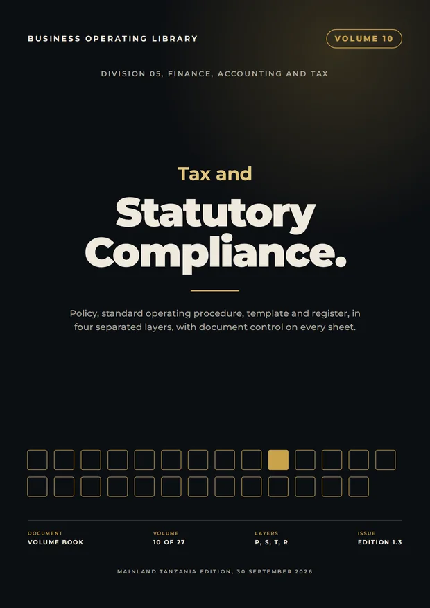 Volume 10 cover: Tax and Statutory Compliance