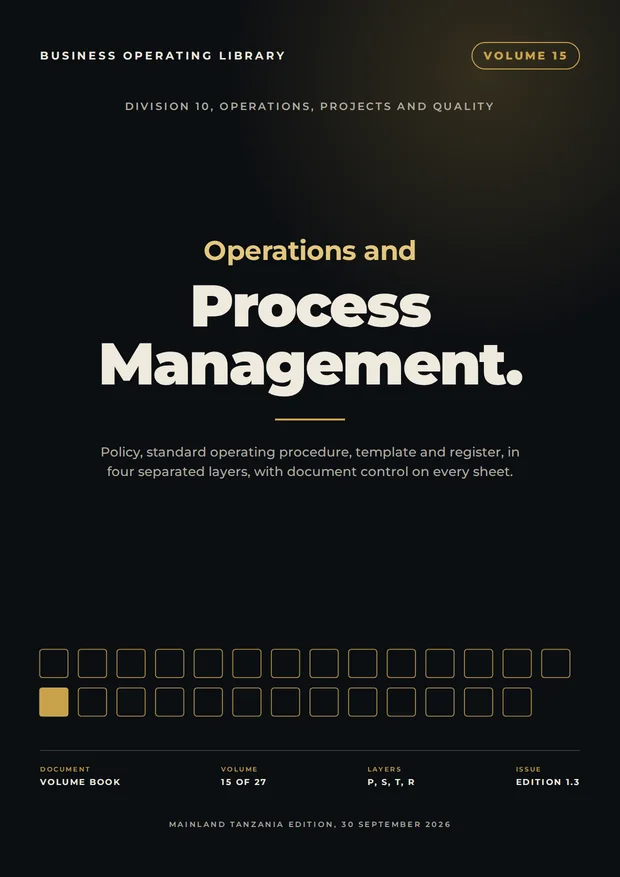 Volume 15 cover: Operations and Process Management