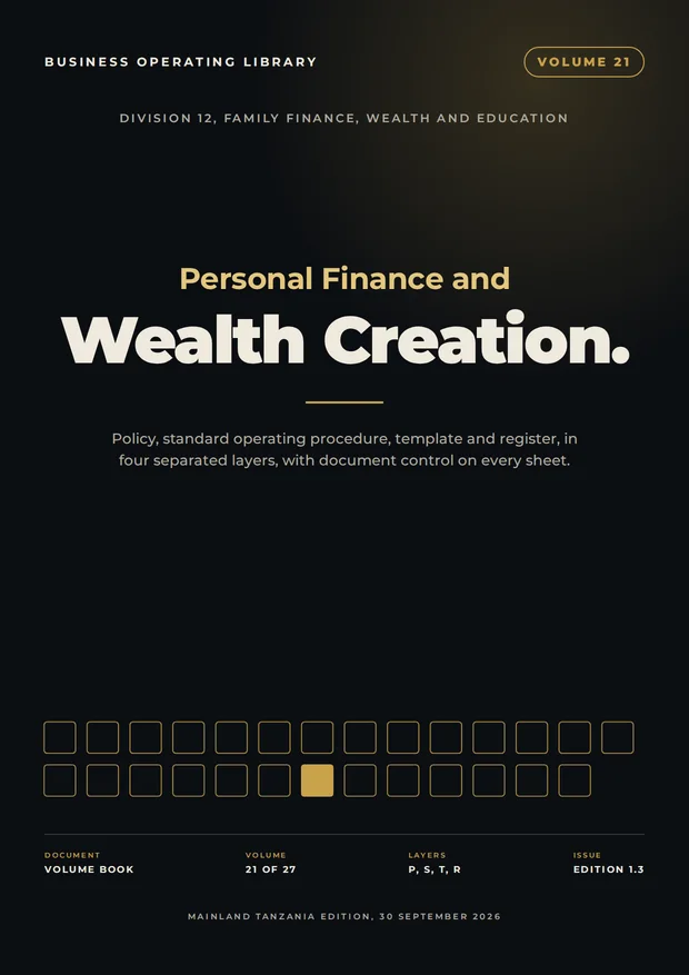 Volume 21 cover: Personal Finance and Wealth Creation