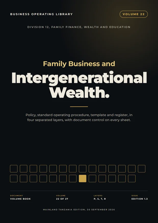 Volume 22 cover: Family Business and Intergenerational Wealth