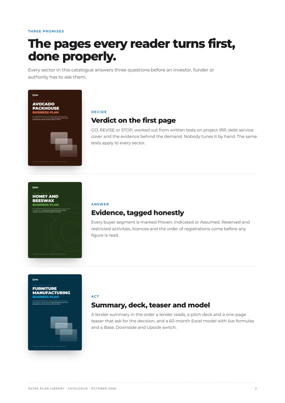 Plan library catalogue, page 2
