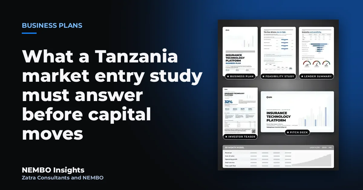 What a Tanzania market entry study must answer before capital moves: cover