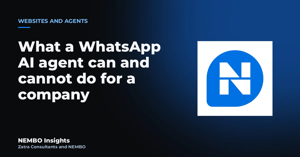 What a WhatsApp AI agent can and cannot do for a company: cover