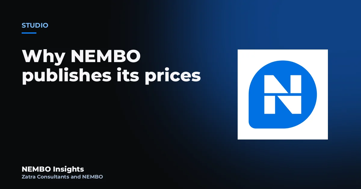 Why NEMBO publishes its prices: cover