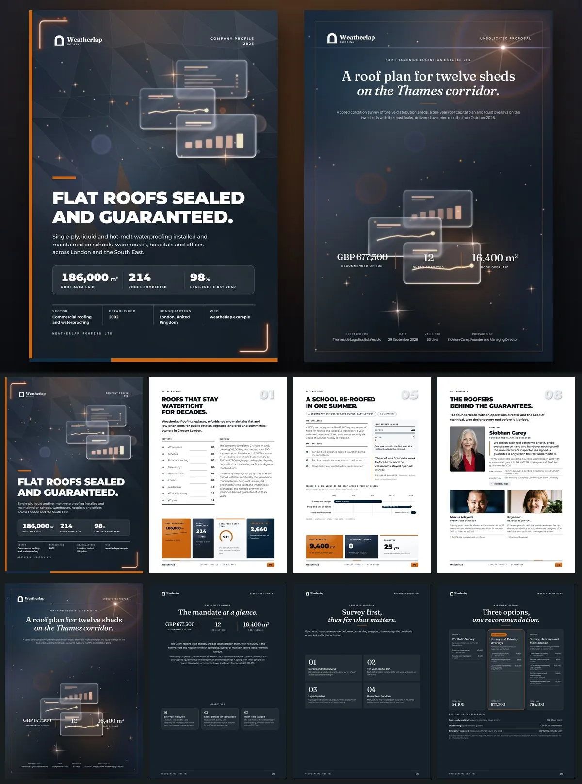 Weatherlap, roofing, Company profile and proposal