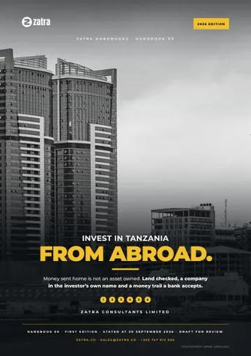 Invest in Tanzania From Abroad, cover