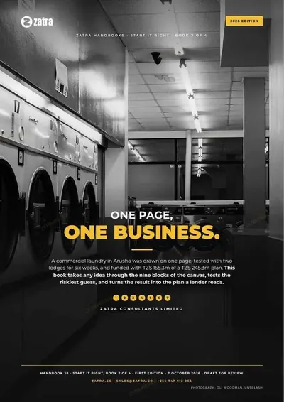 One Page, One Business, cover