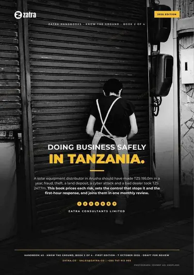 Doing Business Safely in Tanzania, cover