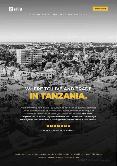Where to Live and Trade in Tanzania, cover