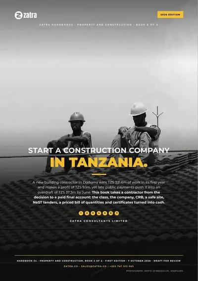 Start a Construction Company in Tanzania, cover