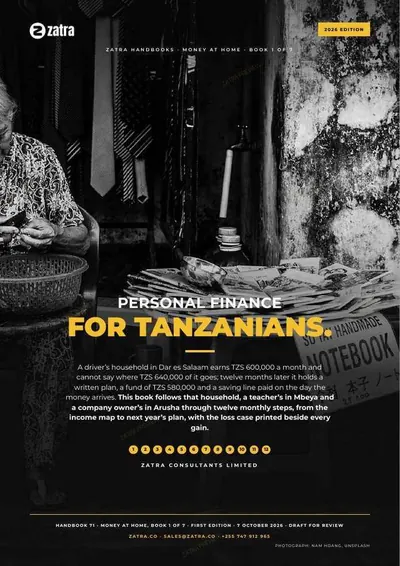 Personal Finance for Tanzanians, cover shown whole