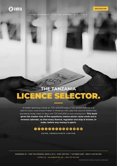The Tanzania Licence Selector, cover