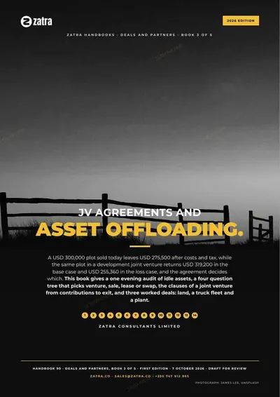 JV Agreements and Asset Offloading, cover