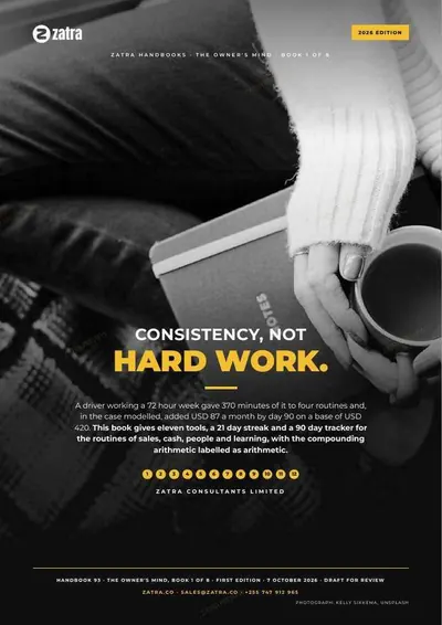 Consistency, Not Hard Work, cover
