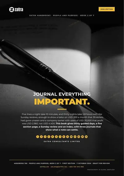 Journal Everything Important, cover