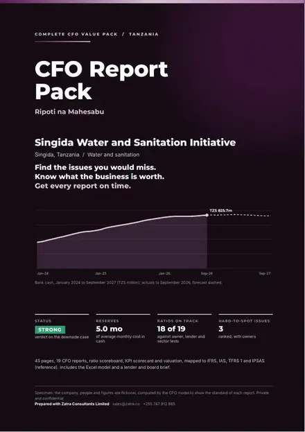 Financial reports: Water and sanitation