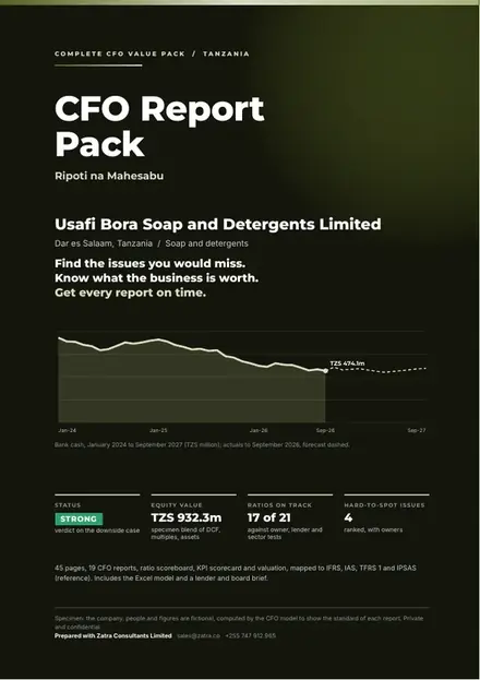 Financial reports, Soap and detergents: finished specimen shown whole