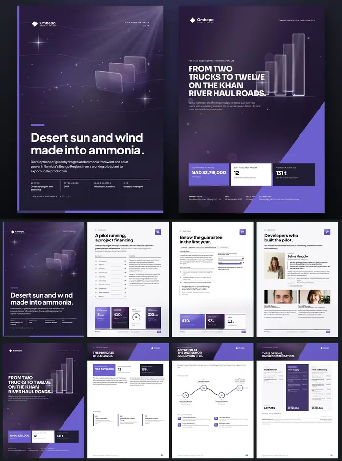 Investor documents, Ombepo Hydrogen: finished specimen shown whole