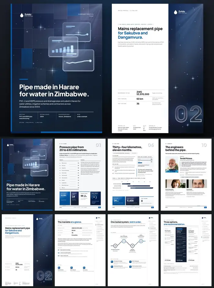 Investor documents, Zvido: finished specimen shown whole