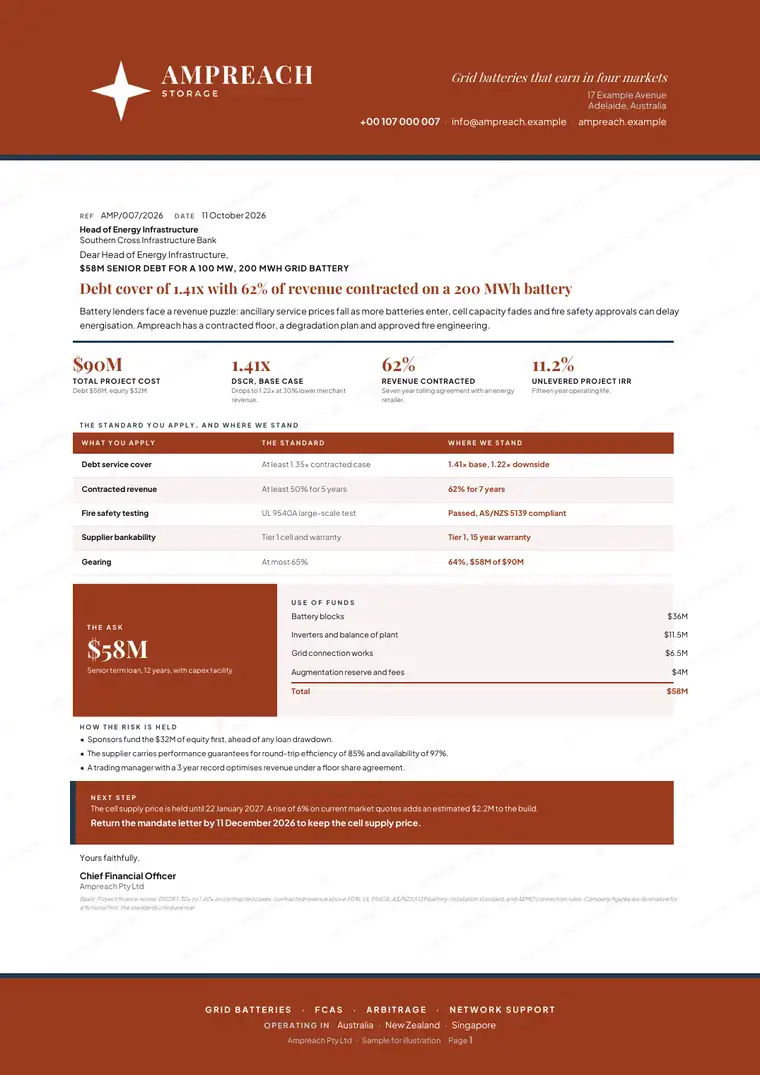 Letterheads and stakeholder letters, finished work shown whole