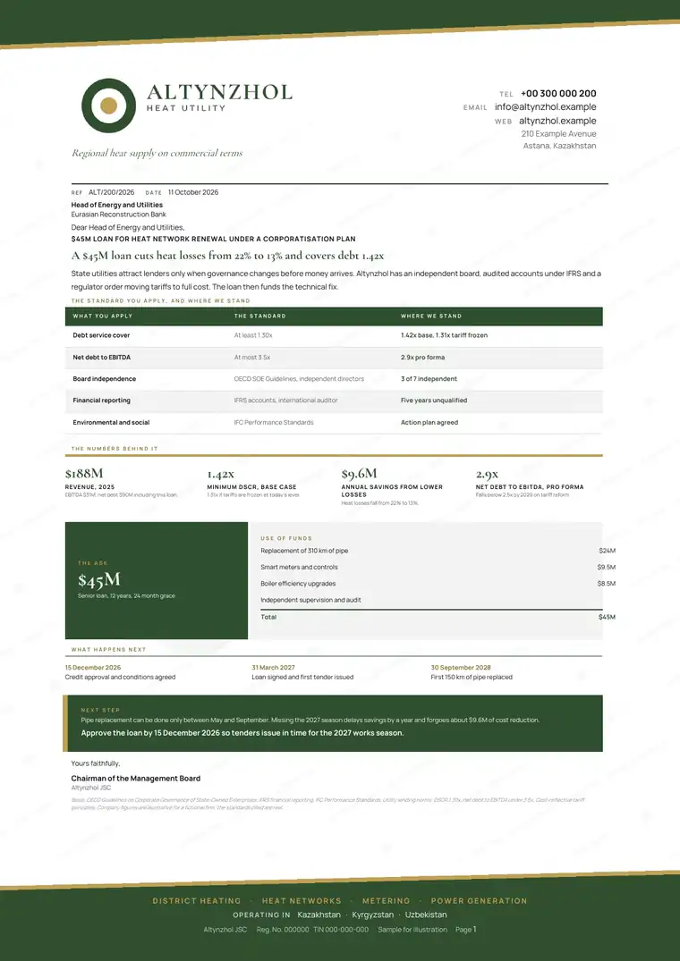 Letters, State-owned enterprise reform: finished specimen shown whole