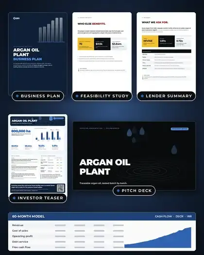 Plans, Argan oil plant: finished specimen shown whole