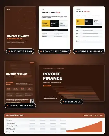 Plans, Invoice finance: finished specimen shown whole