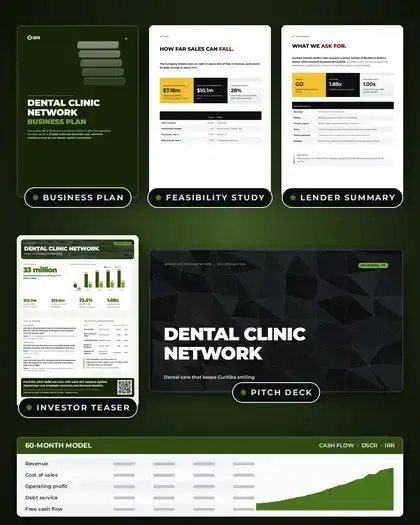 Plans, Dental clinic network: finished specimen shown whole