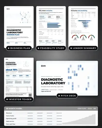 Plans, Diagnostic laboratory: finished specimen shown whole