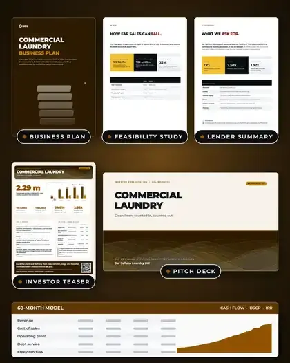 Plans, Commercial laundry: finished specimen shown whole