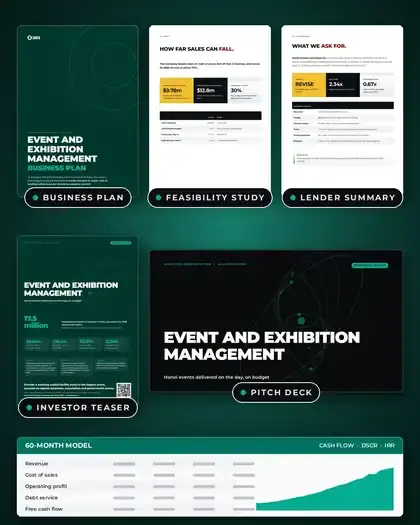 Plans, Event and exhibition management: finished specimen shown whole