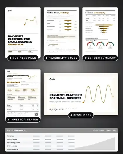 Plans, Payments platform for small business: finished specimen shown whole