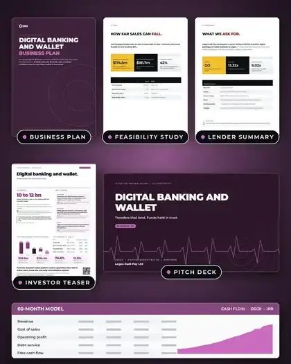 Plans, Digital banking and wallet: finished specimen shown whole