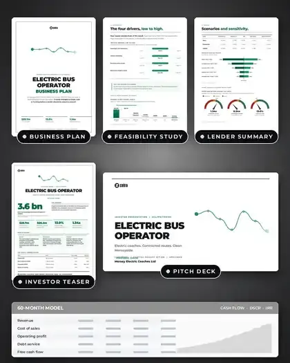 Plans, Electric bus operator: finished specimen shown whole