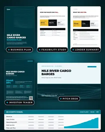 Plans, Nile river cargo barges: finished specimen shown whole