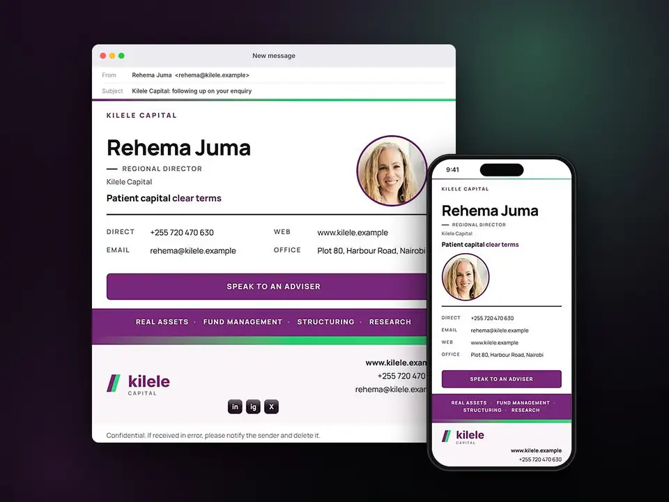 Signatures: Kilele Capital