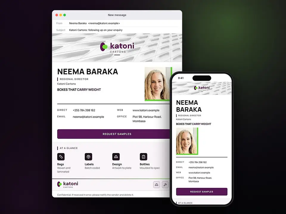 Signatures: Katoni Cartons